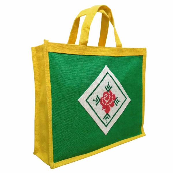 Hand Embroidered Yellow-Green